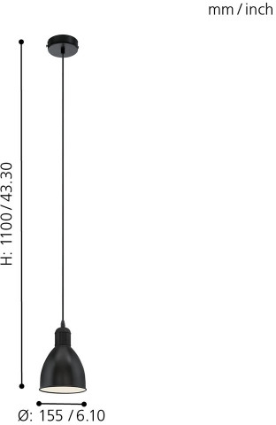 Подвесной светильник Eglo Priddy 49464
