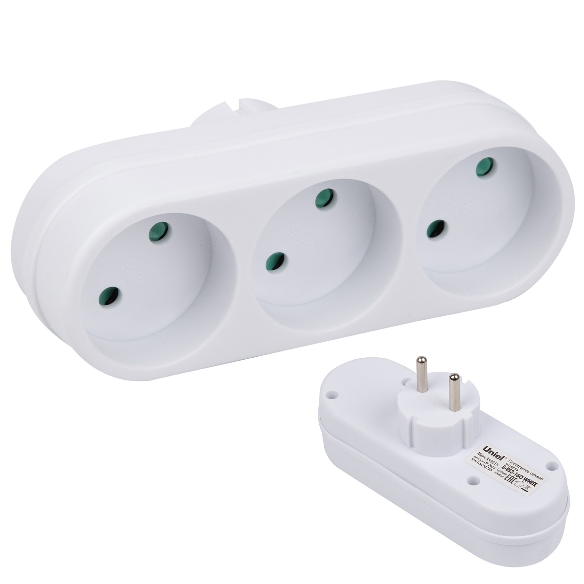 Сетевой разветвитель Uniel S-ES3-16O WHITE UL-00011231