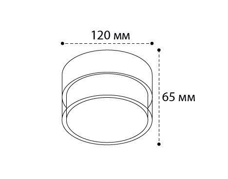 Потолочный светильник цилиндрический цилиндр Italline IT06-6043 black 3000K