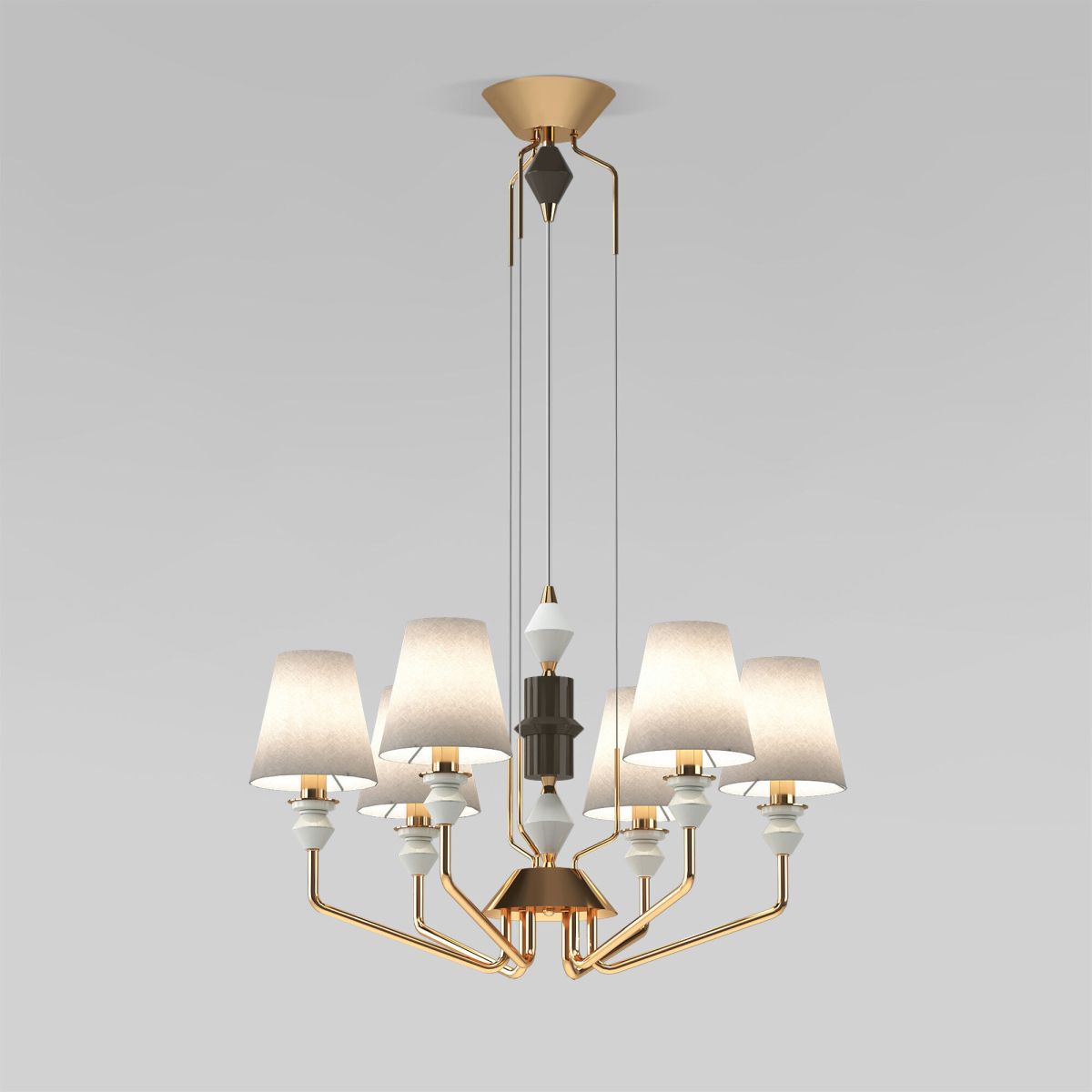 Подвесная люстра Eurosvet Olaria 101012/6 латунь Smart a071403