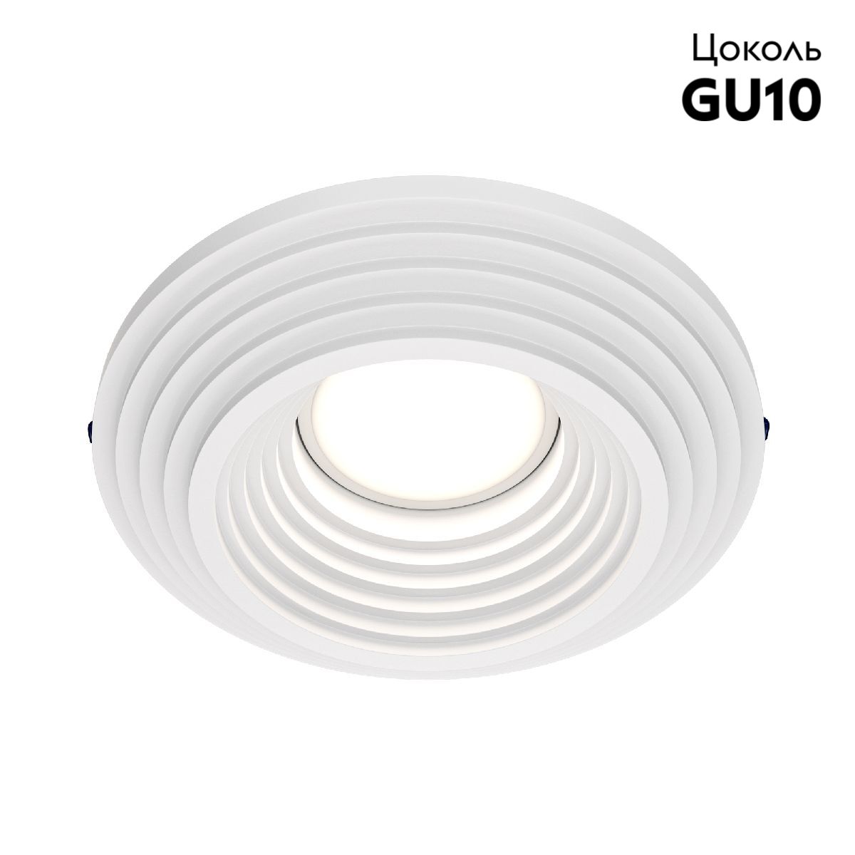 Встраиваемый светильник Maytoni Gyps Modern DL004-1-01-W-1