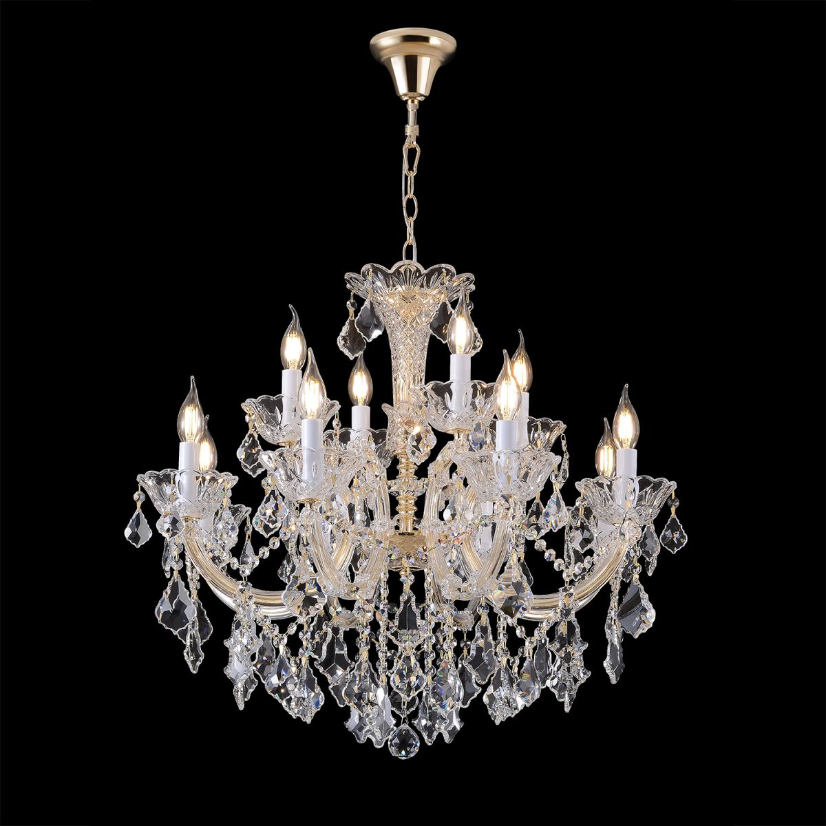 Подвесная люстра Crystal Lux CRISTELLE SP8+4 GOLD