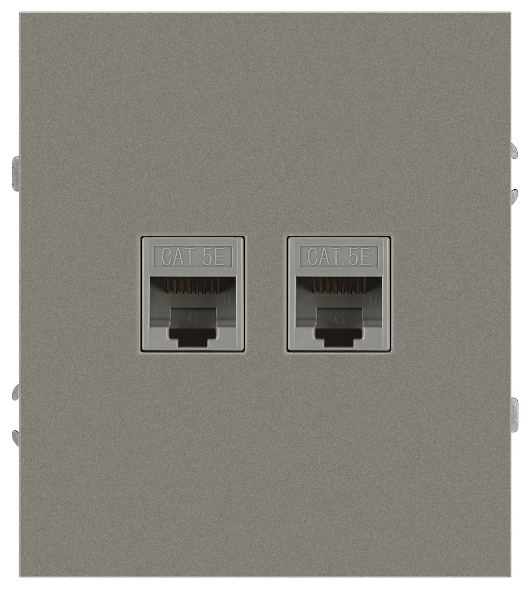 Розетка Эра Arktik 16-3108-07 информационная двойная 2XRJ45 титан Б0070490
