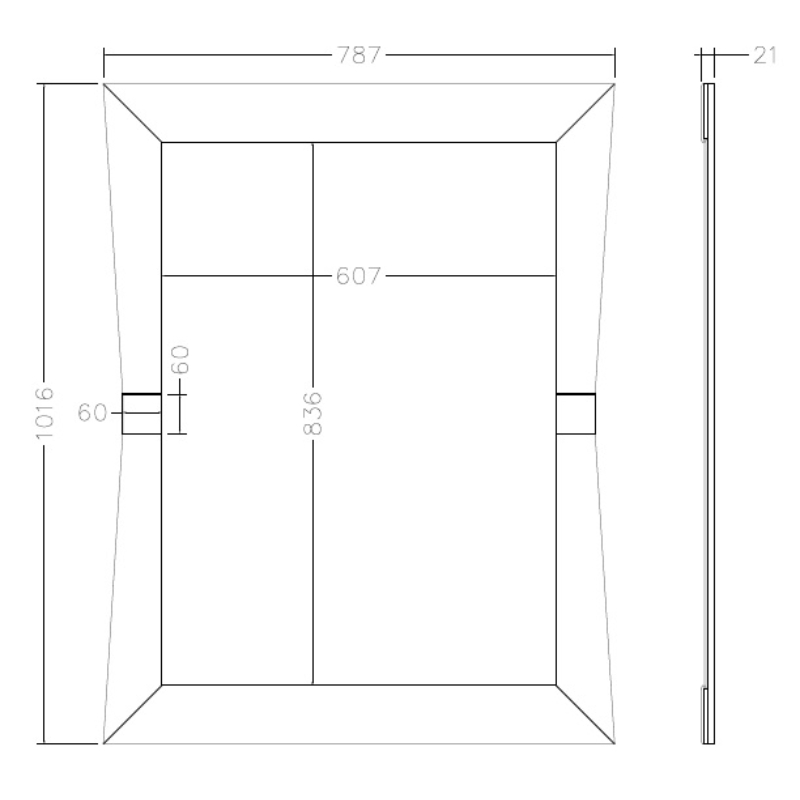 Зеркало Garda Decor KFG123