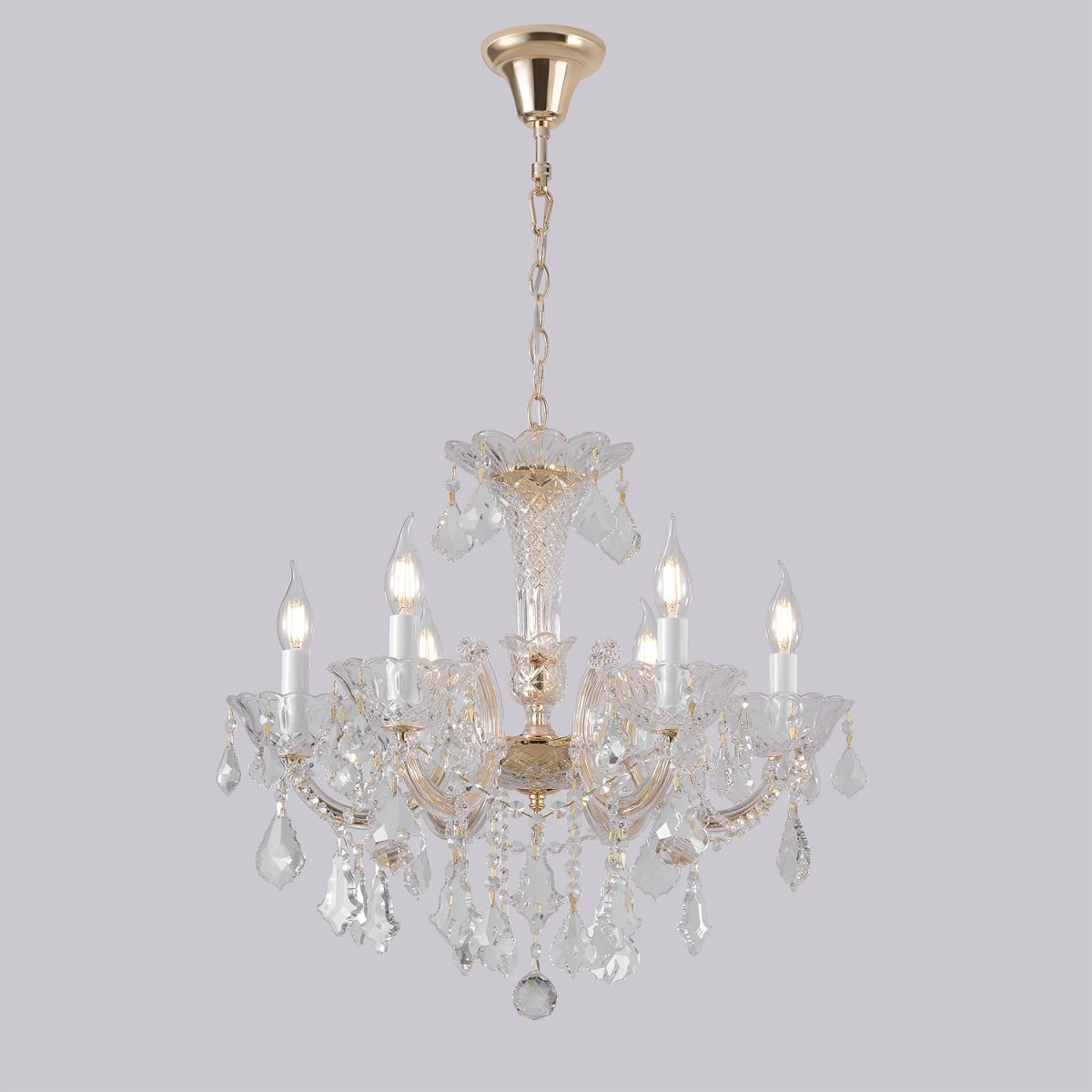 Подвесная люстра Crystal Lux CRISTELLE SP6 GOLD
