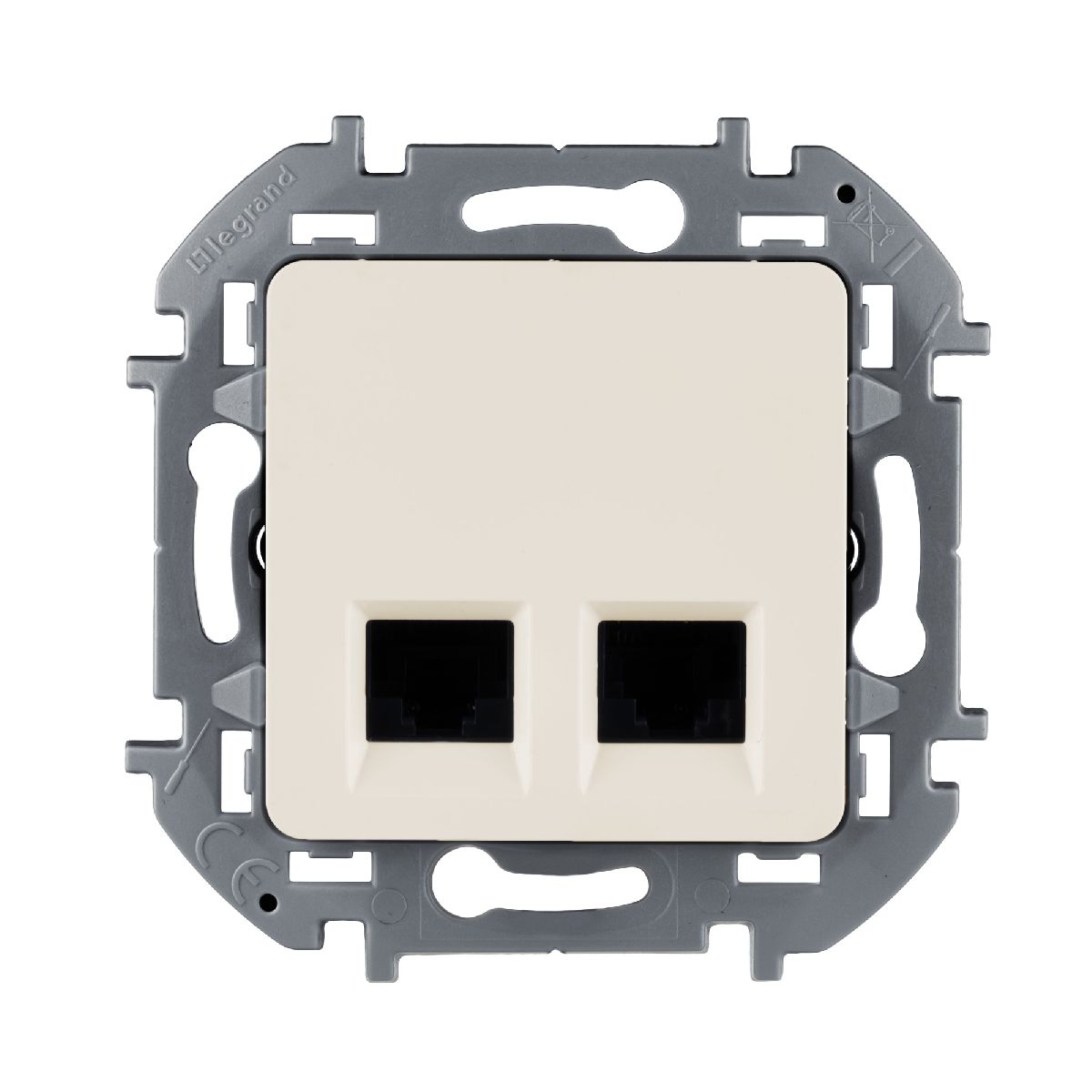 Розетка компьютерная двойная RJ45 Legrand Inspiria 673836