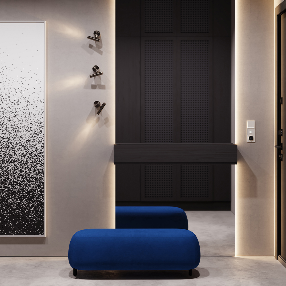 Накладка для светорегулятора поворотно-нажимного Voltum S70 (хлопок) VLS002013