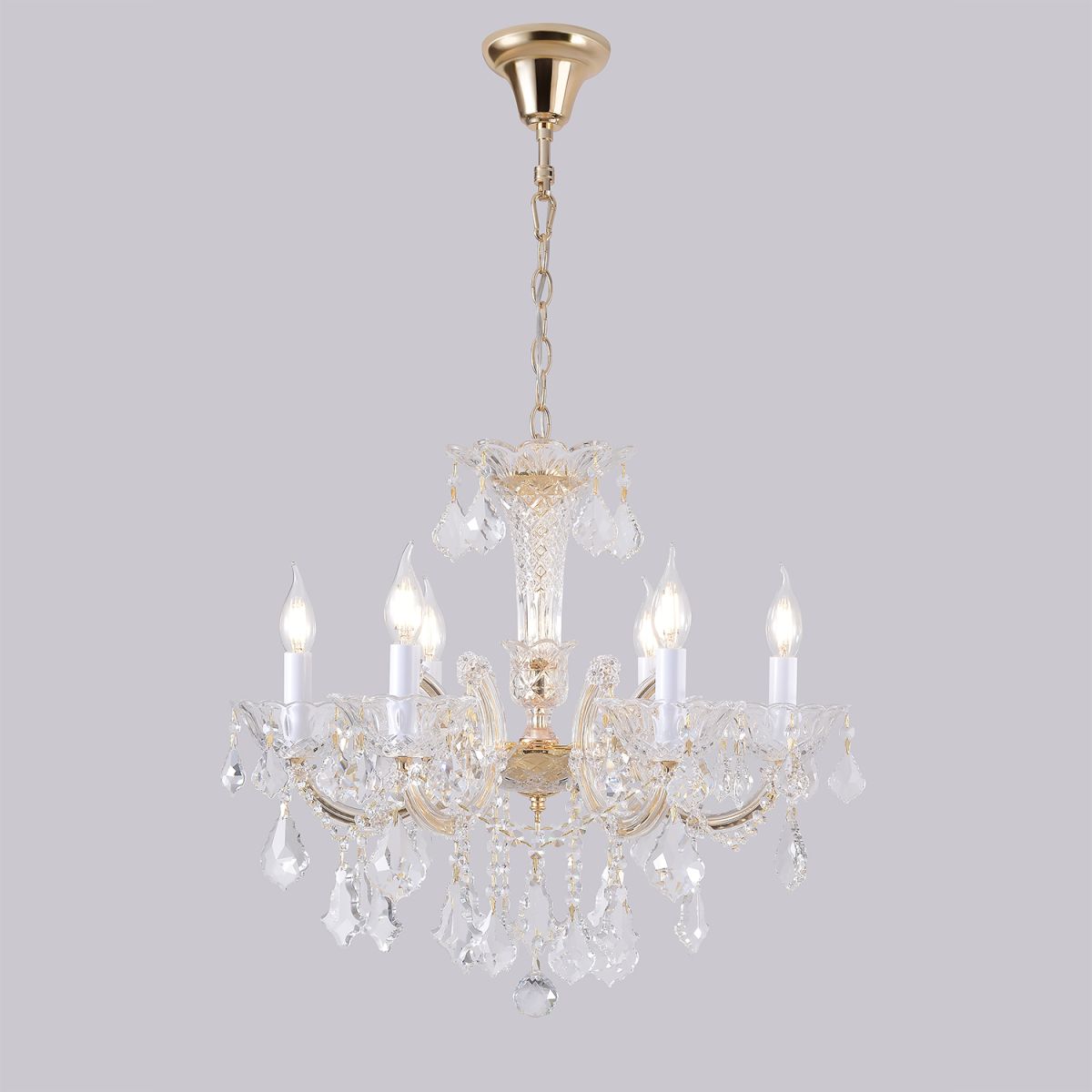 Подвесная люстра Crystal Lux CRISTELLE SP6 GOLD