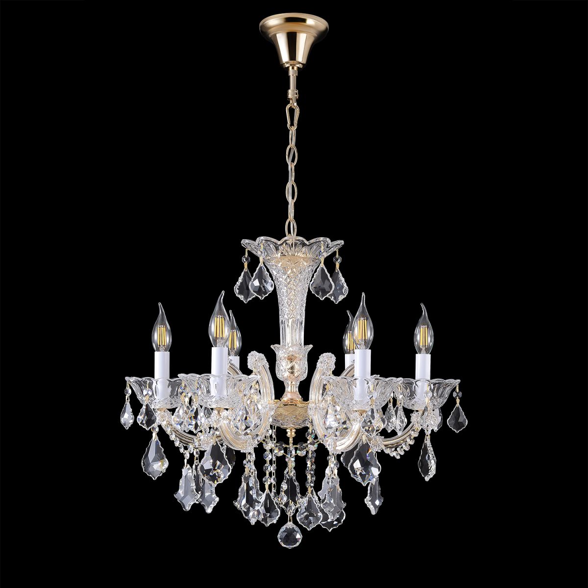Подвесная люстра Crystal Lux CRISTELLE SP6 GOLD