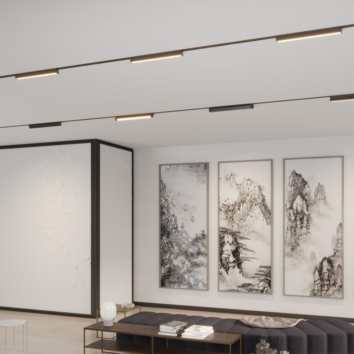 Трековый однофазный двухжильный светильник с переключателем цветовой температуры Novotech Port Iter 359792