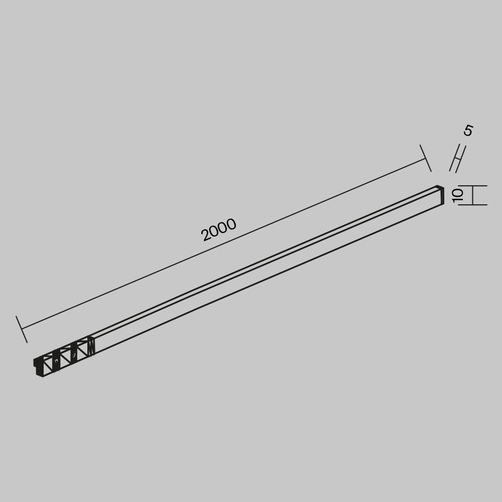 Трековый магнитный светильник Maytoni Flex TR186-1-16W2.7K-B