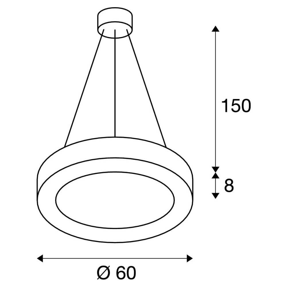 Подвесной светодиодный светильник SLV Medo Ring 1002891