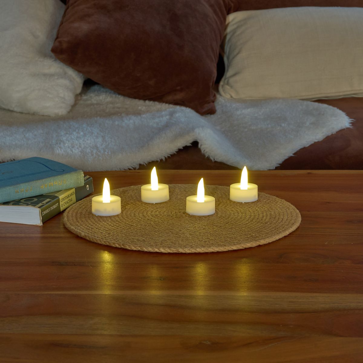 Набор свечей светодиодных Uniel ULD-F070 WARM WHITE TEACANDLE SET4 UL-00008592