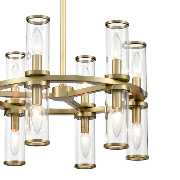 Люстра на штанге Delight Collection MD2061-12B br.brass