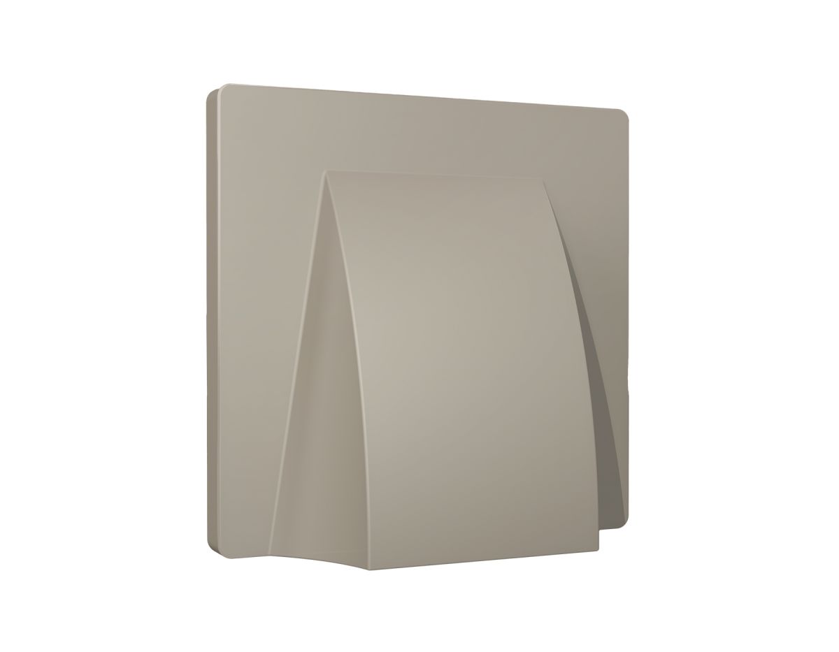 Лицевая панель Alfa (Серо-бежевый матовый) для вывода кабеля Quant Ambrella Volt AP3758