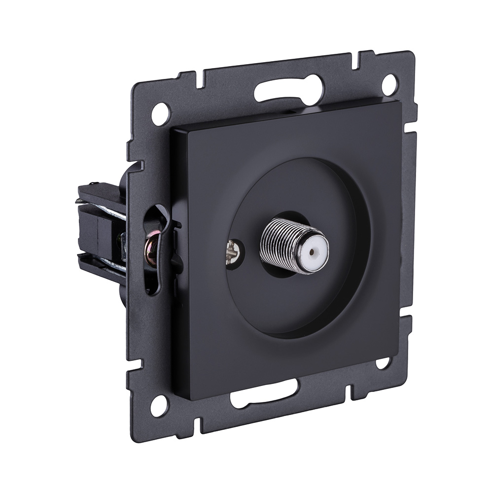 Розетка спутниковая SAT, черный матовый Kollinger REA-020BM для Aspekt, Eleganz, Reflex