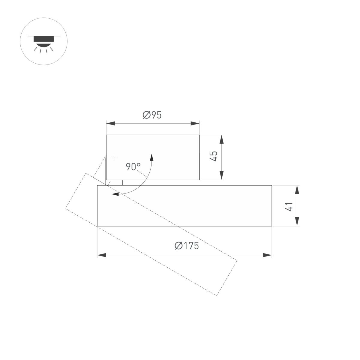 Накладной светильник Arlight 028163