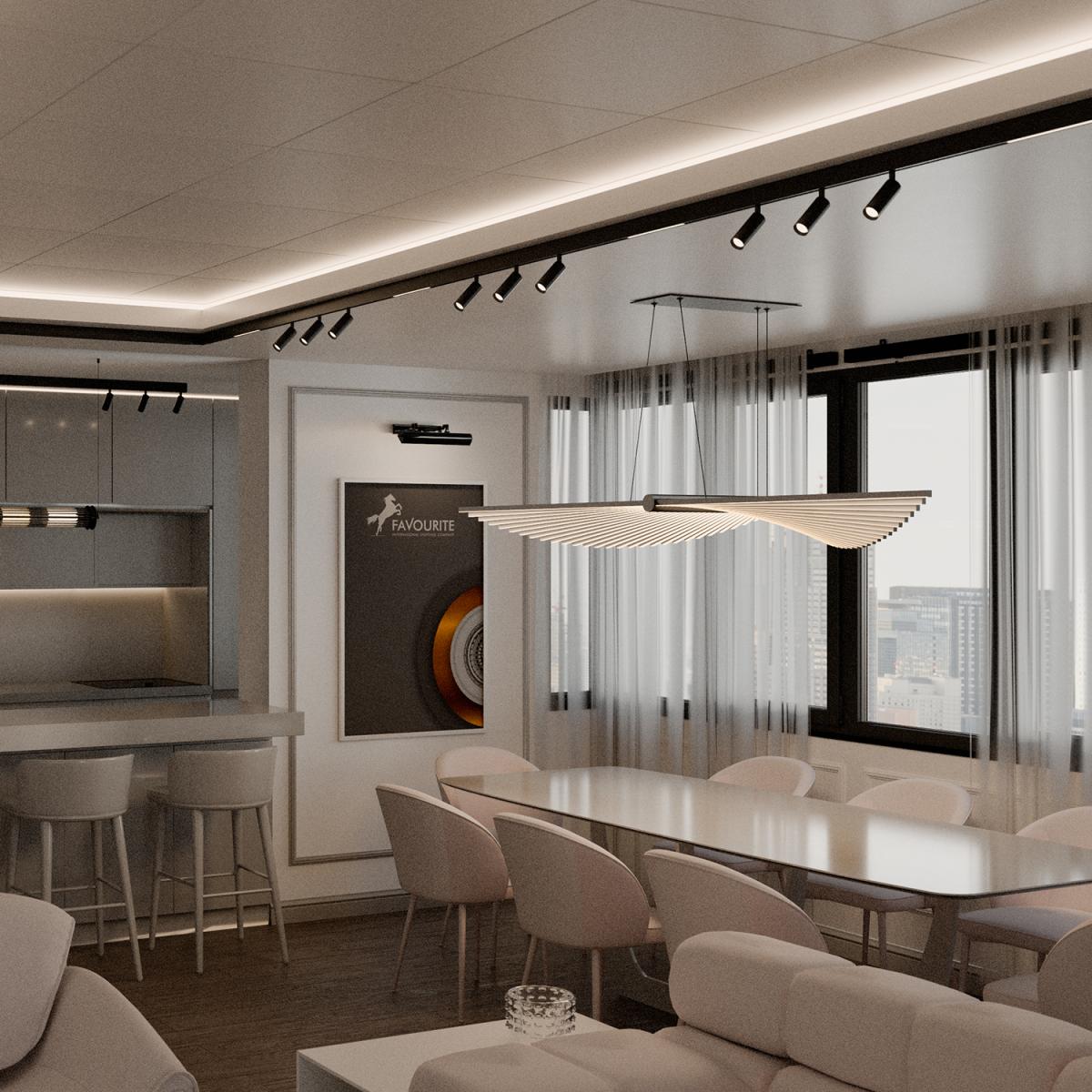 Трековый магнитный светильник Favourite Logica 4586-1P