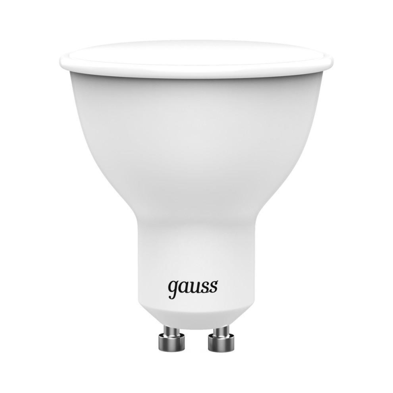 Лампа светодиодная диммируемая Gauss GU10 6W RGBW рефлектор матовый 101106406
