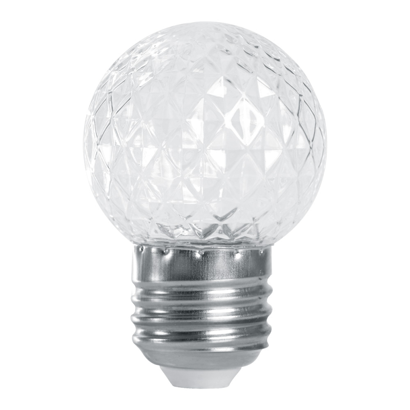 Лампа-строб Feron LB-377 шар прозрачный E27 1W красный 38210