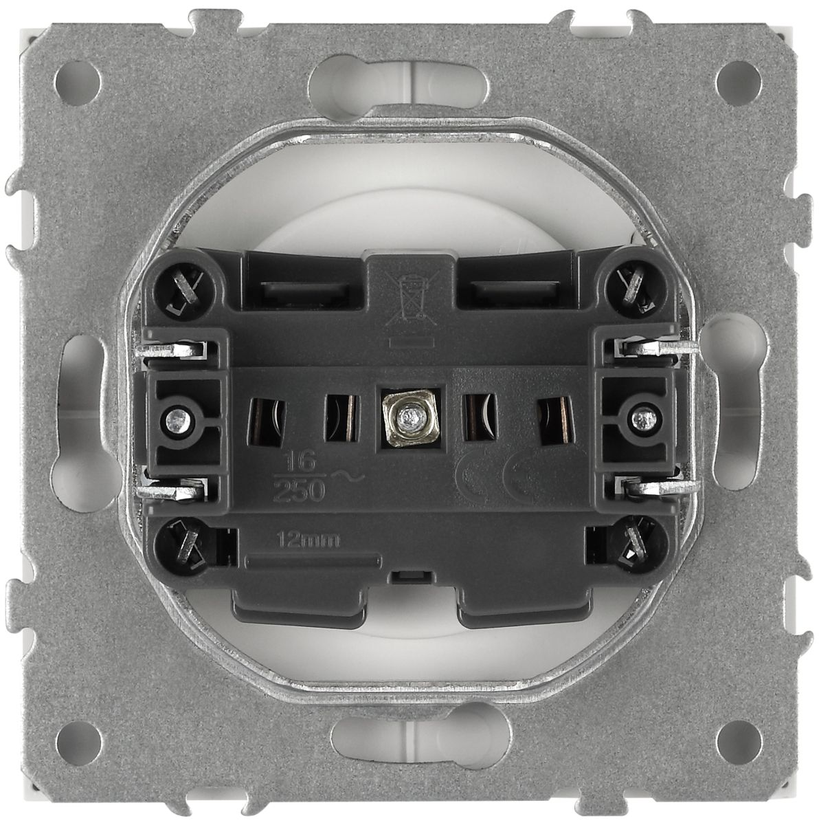 Розетка ЭРА Galaxy 15-2106-01 без заземления 2P 16А-250В IP20 белый Б0071689