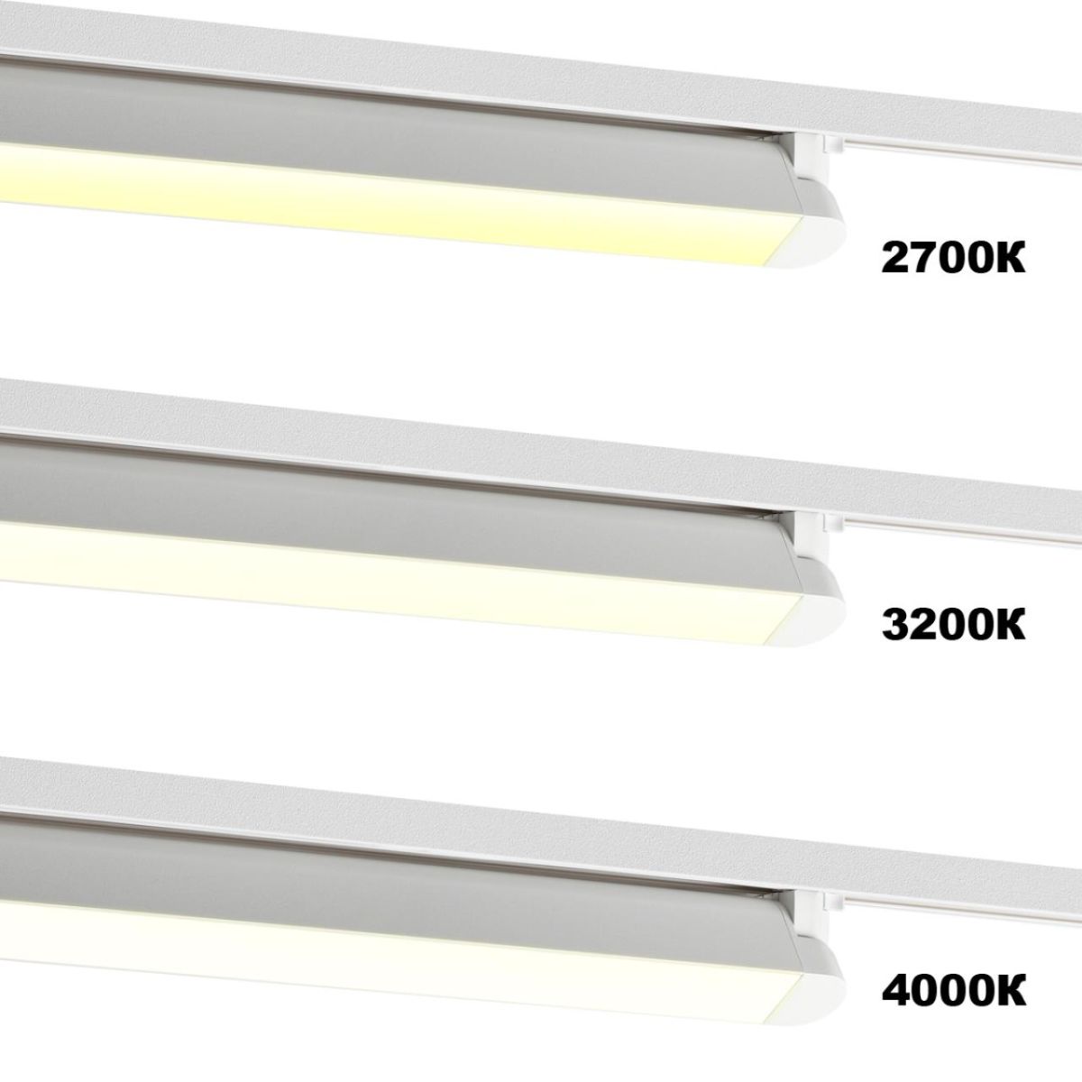 Трековый однофазный трехжильный светильник с переключателем цветовой температуры Novotech Port Iter 359798
