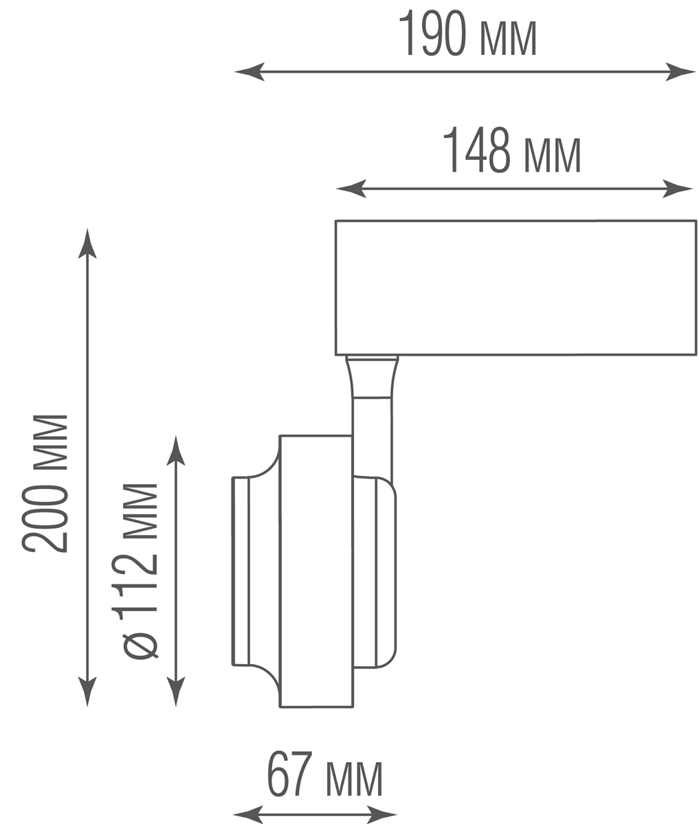 Трековый магнитный светильник Donolux Occhio DL18784WW15BM