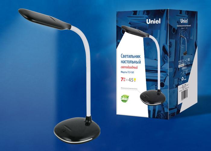 Настольная лампа (UL-00003649) Uniel TLD-556 Silver/LED/105Lm/6500K