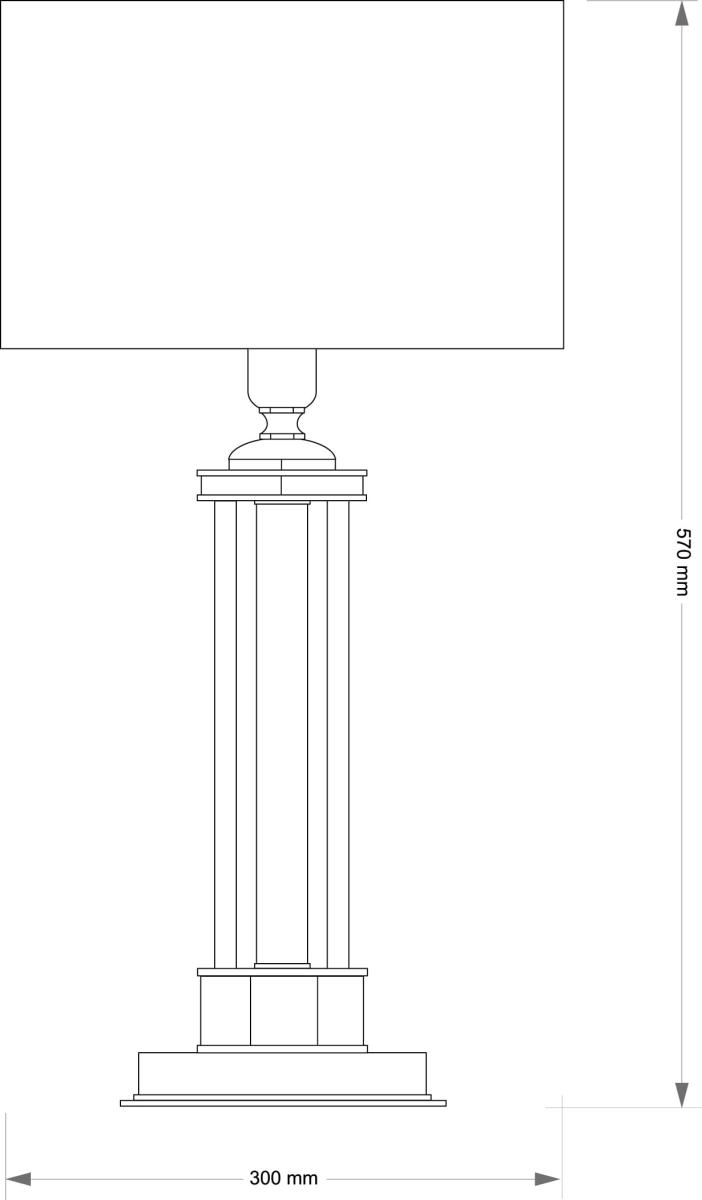 Настольная лампа Kutek Decor Abazur DEC-LG-1(P/A)