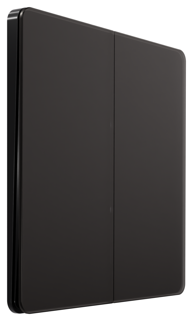 Выключатель с самовозвратом 2-клавишный, 10А Systeme Electric Systeme Infinity Полярная ночь FSE001017