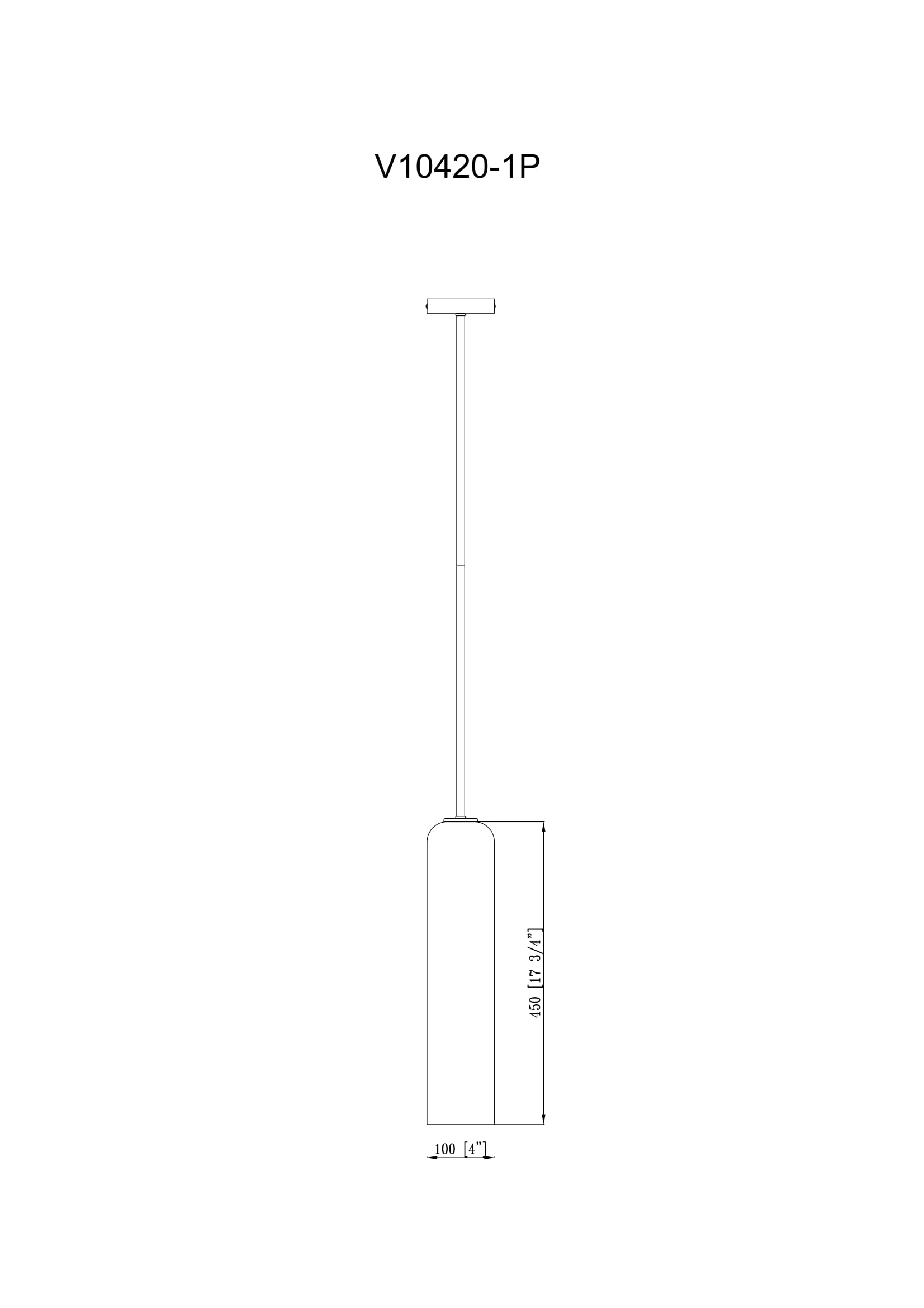 Подвесной светильник Moderli Rosberg V10420-1P