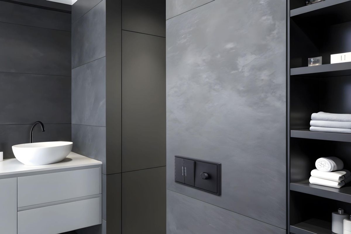 Рамка 1-постовая, черный матовый Kollinger Eclipse EC1BK