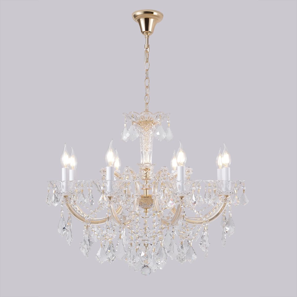 Подвесная люстра Crystal Lux CRISTELLE SP8 GOLD