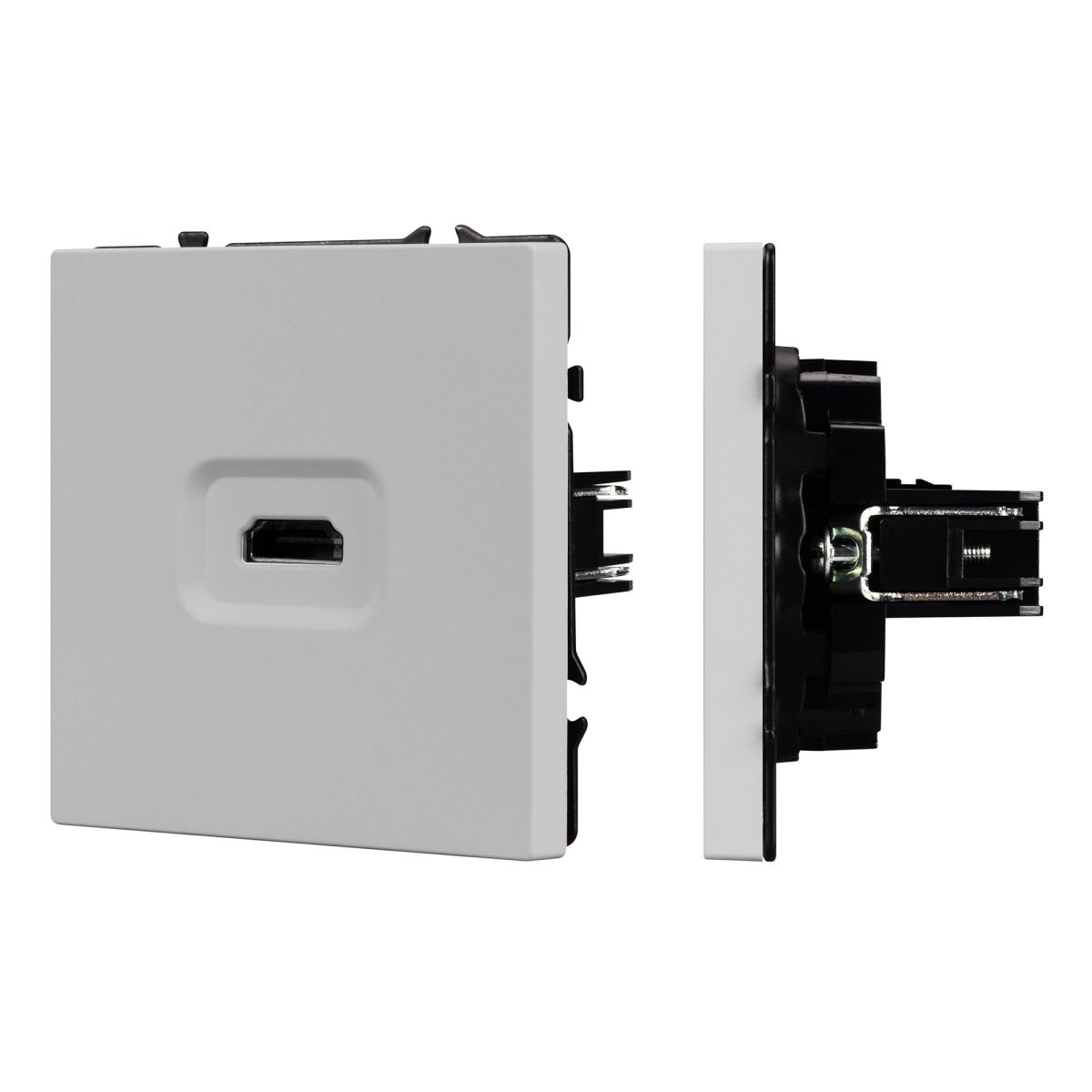 Механизм HDMI розетки Arlight SCT-NOBE-MHD1-SFPL-IS (Никель) 061845