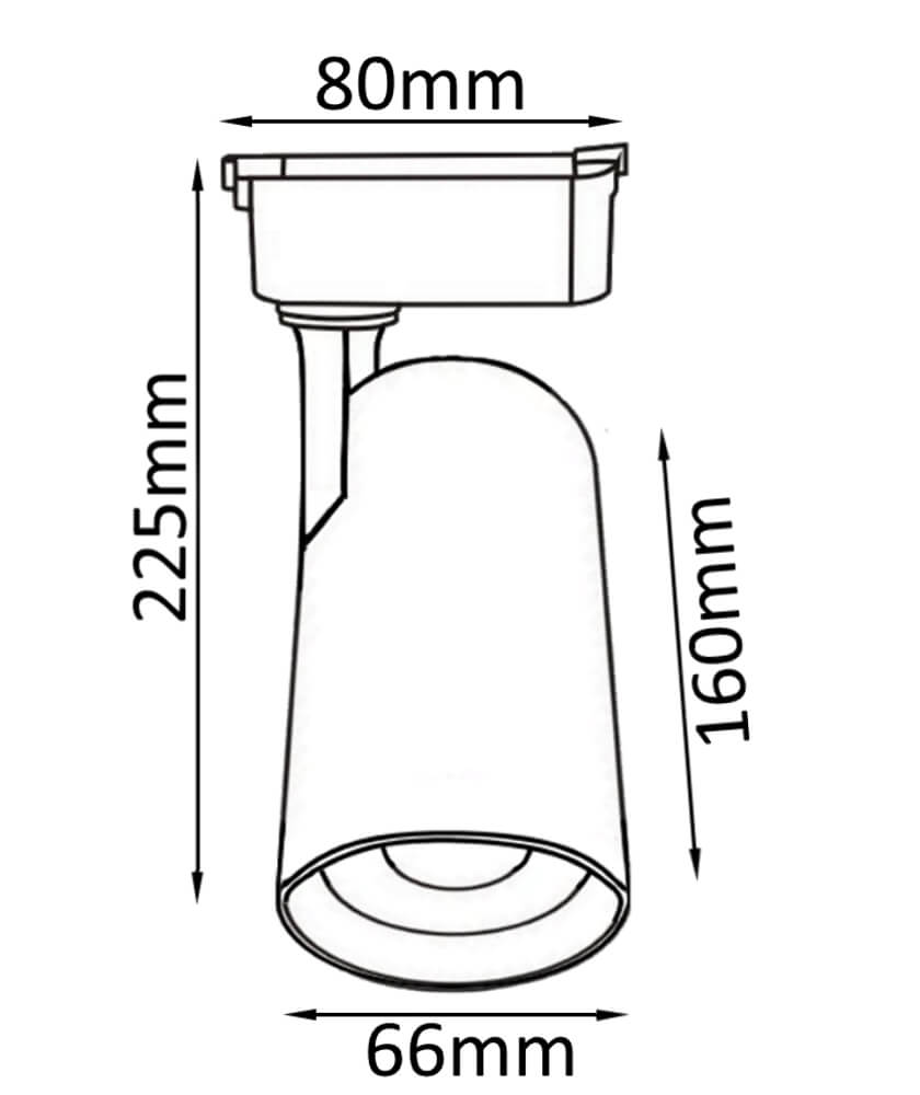 Трековый светильник Crystal Lux CLT 0.31 006 CLT 0.31 006 20W WH