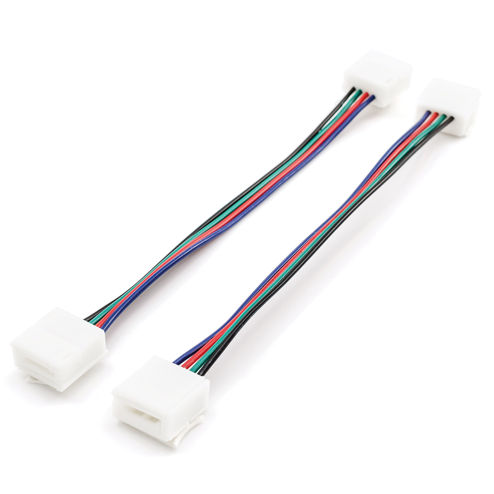 Комплект коннекторов Apeyron (2 клипсы с проводами)для RGB - светодиодной ленты 12В шириной 10мм IP65 09-15 в Москве