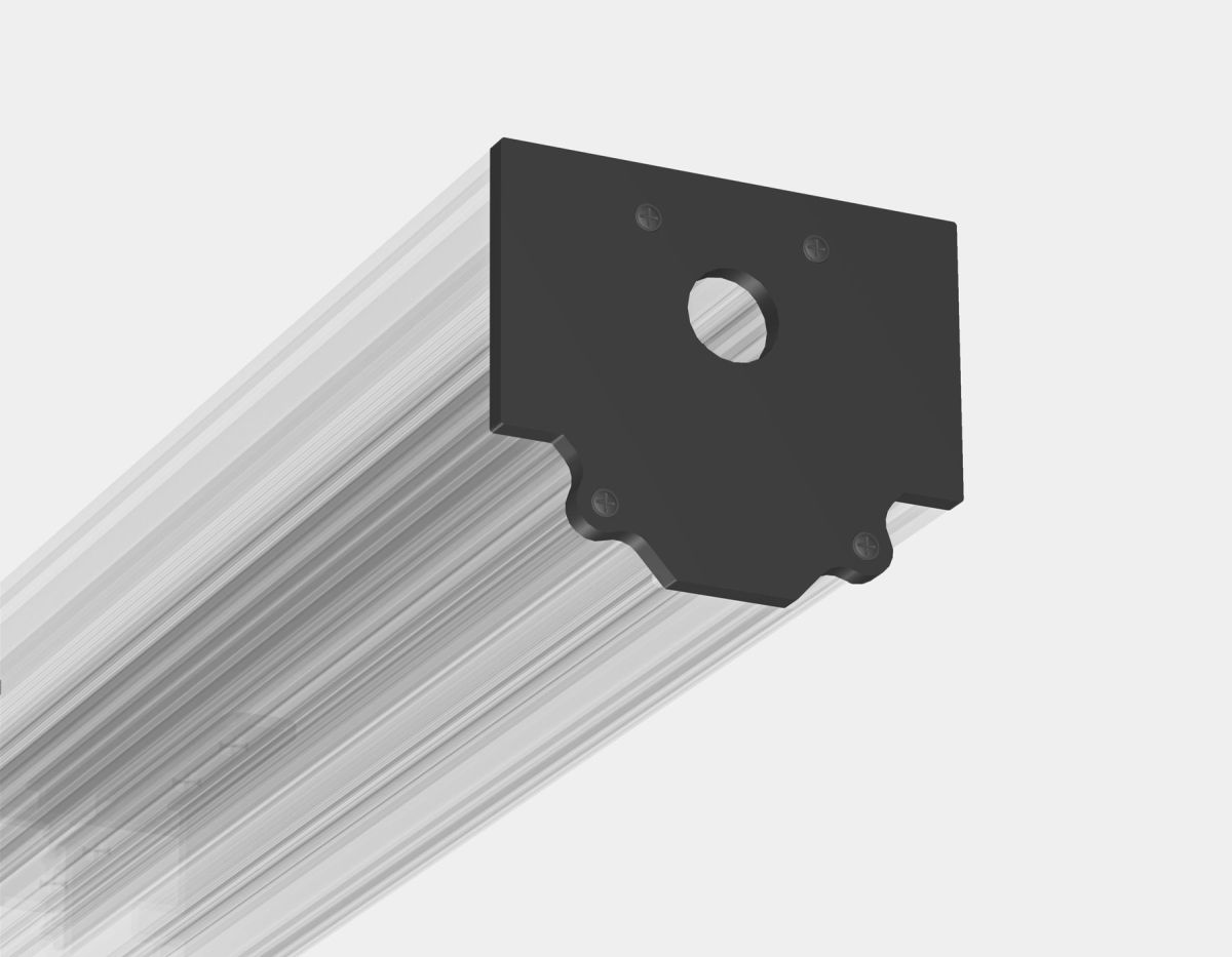 Заглушка для магнитного шинопровода в натяжной потолок 2шт Ambrella Light Track System GL1990