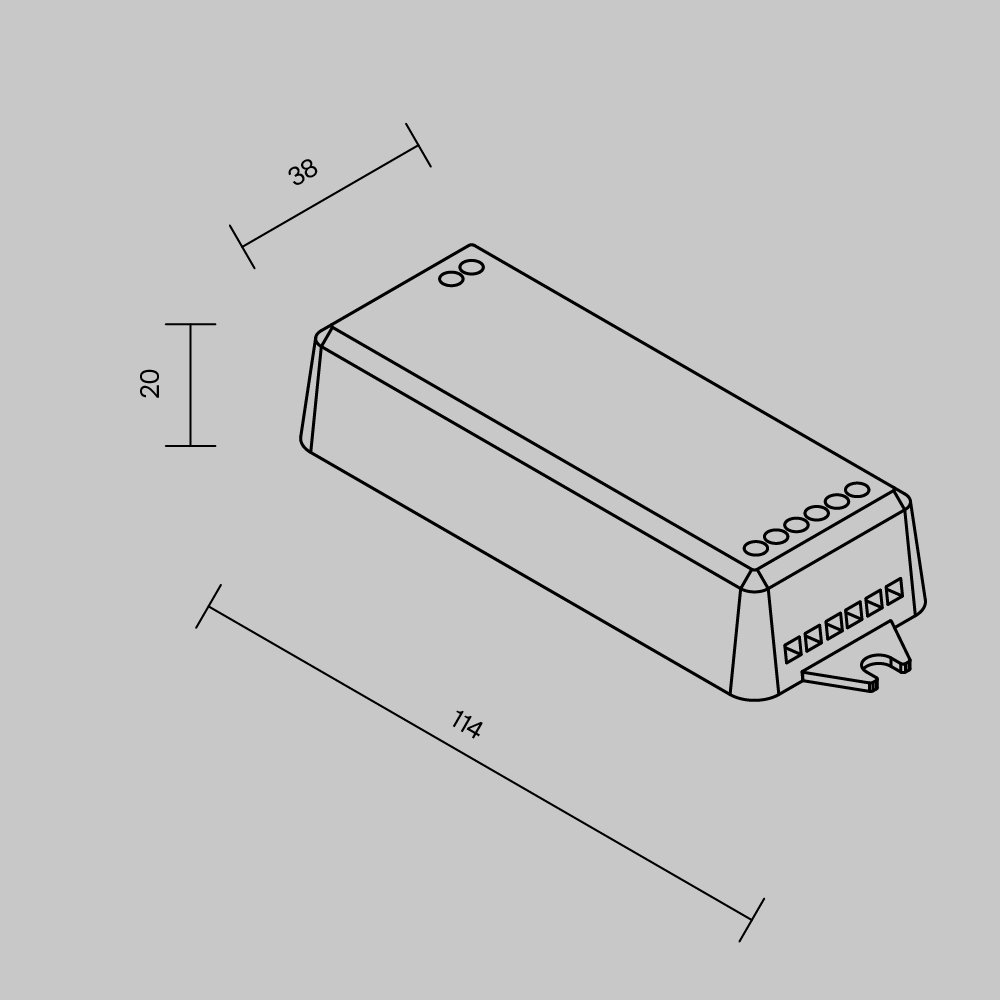 Wi-Fi контроллер для светодиодной ленты RGB MIX 12-24В Maytoni 742001