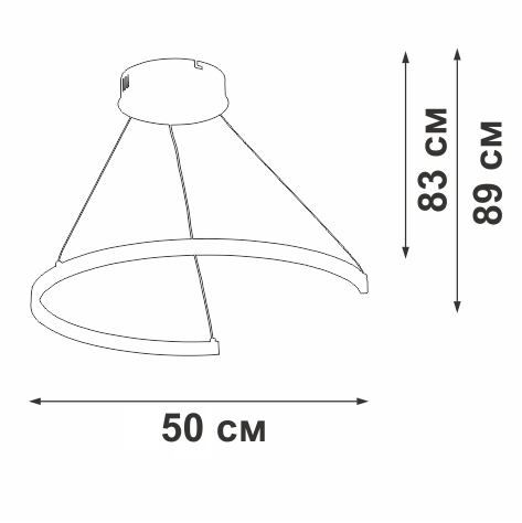 Подвесной светильник Vitaluce V2509DT-0/1S