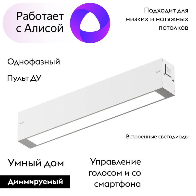 Трековый светильник Denkirs Smart DK8003-WH