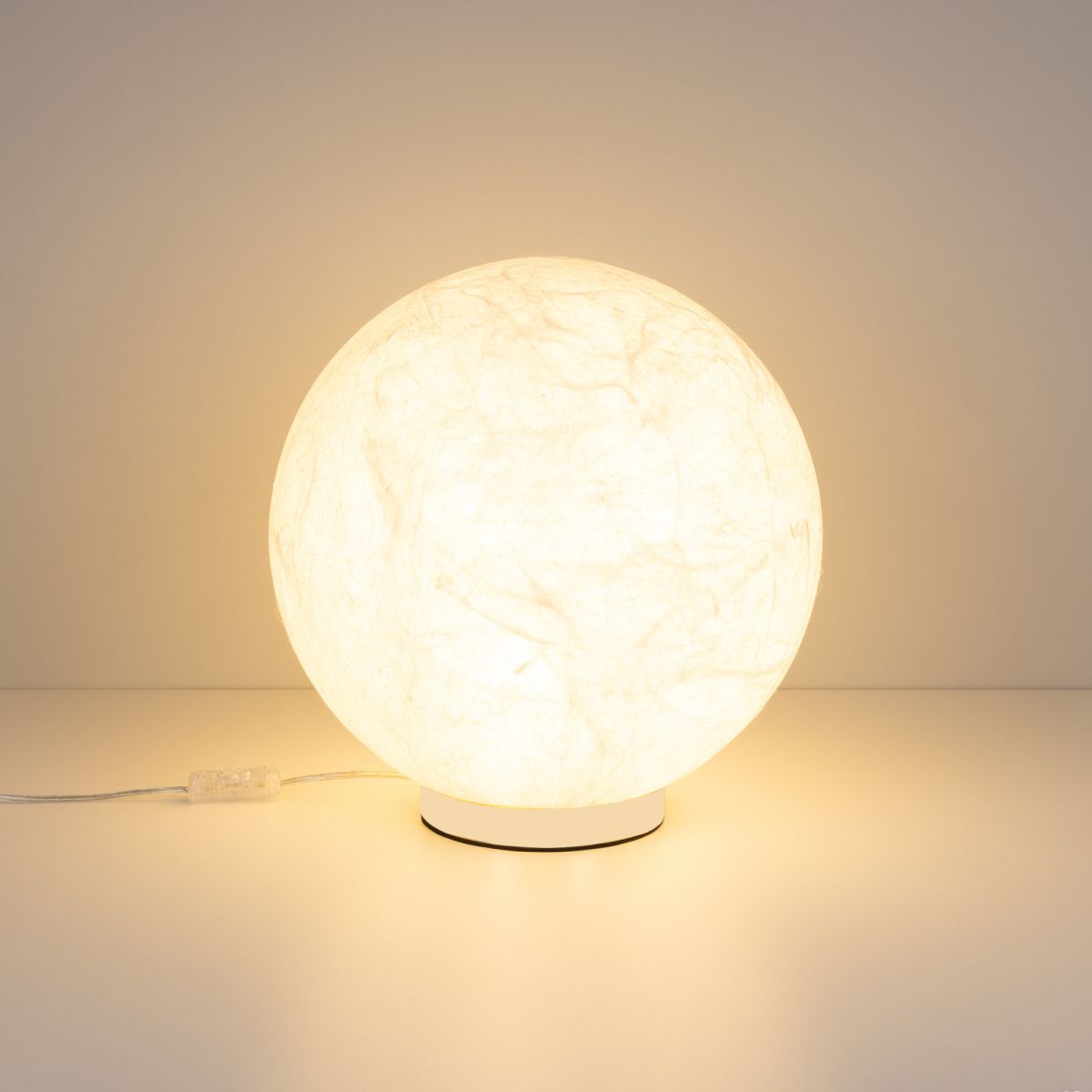 Настольная лампа Arlight SP-SILKA-TAB-R350-11W Warm2700 (WH, 330 deg, TOUCH-DIM) (IP20, Натуральный шелк) 056889