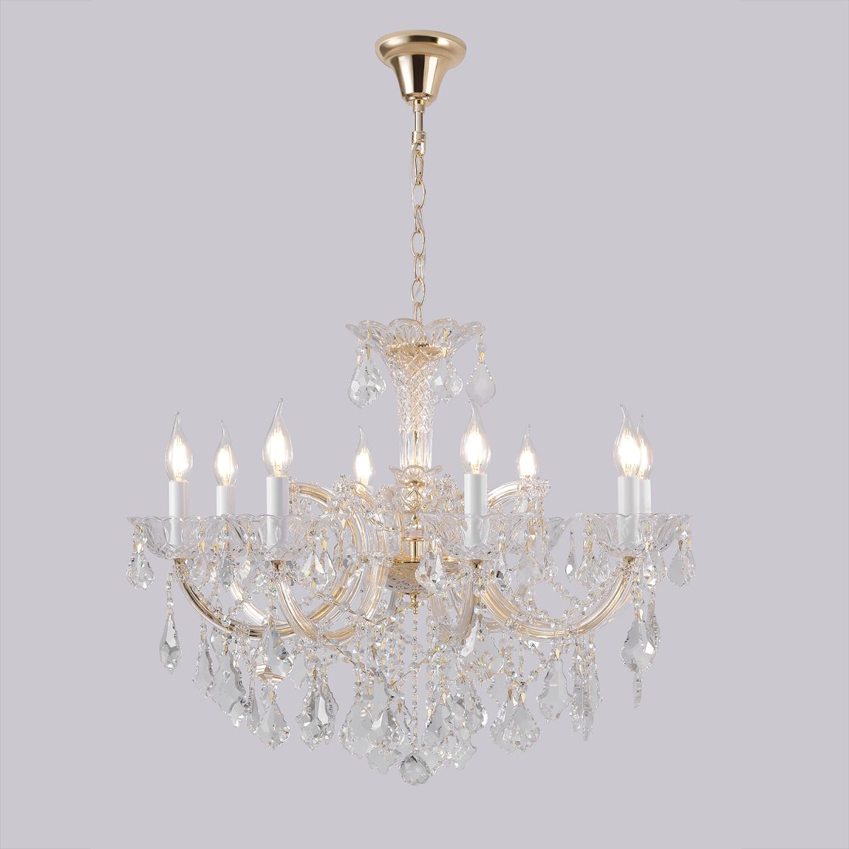 Подвесная люстра Crystal Lux CRISTELLE SP8 GOLD