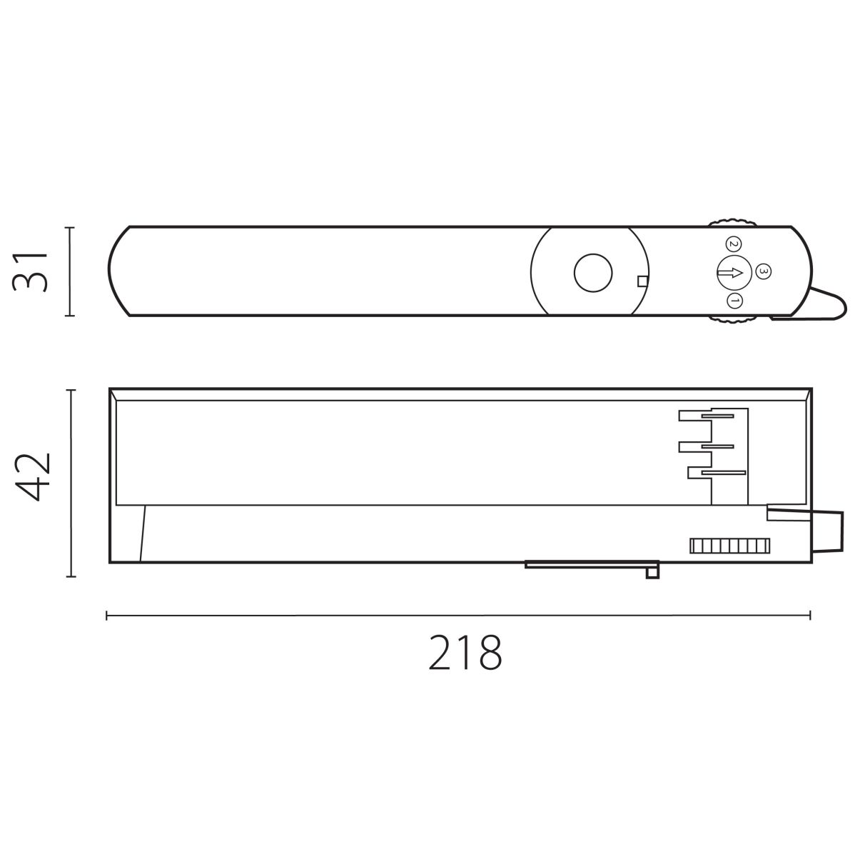 Адаптер с драйвером с DIP-switch управляемый по DALI д/трек-системы Quattro Lightstar 594067
