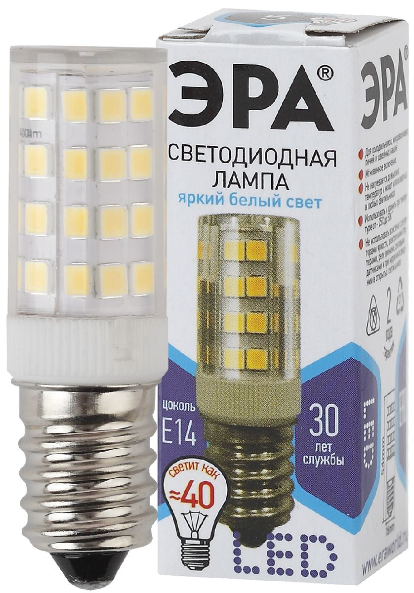 Лампа светодиодная Эра E14 5W 4000K LED T25-5W-CORN-840-E14 Б0033031 УЦ