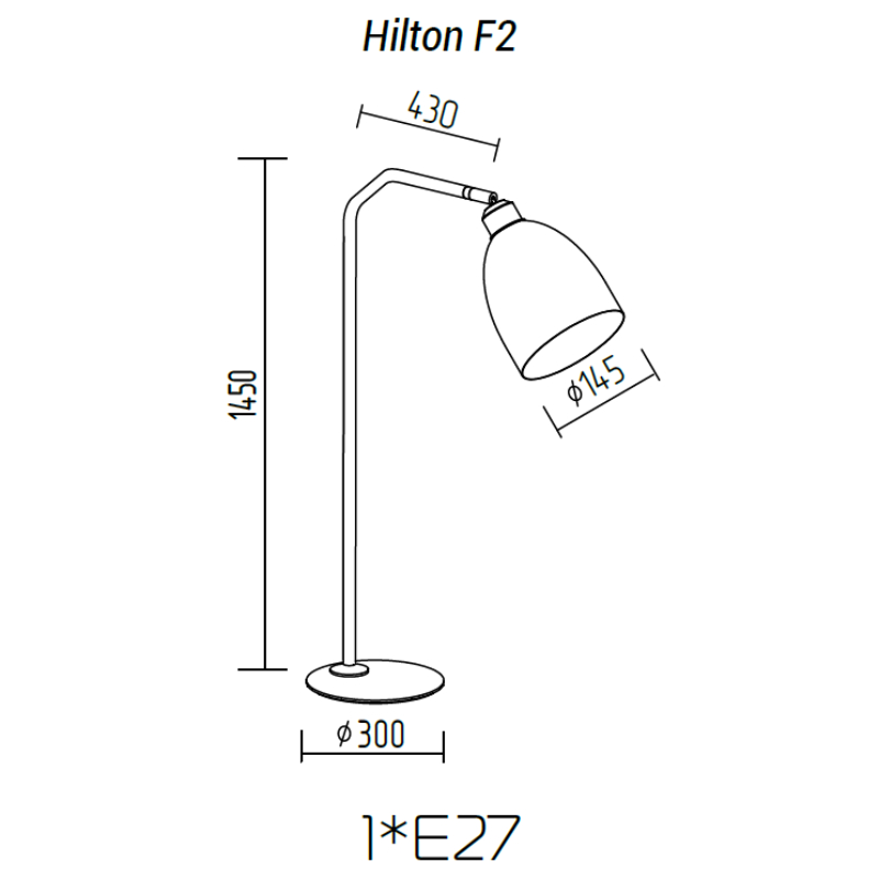 Торшер TopDecor Hilton F2 12