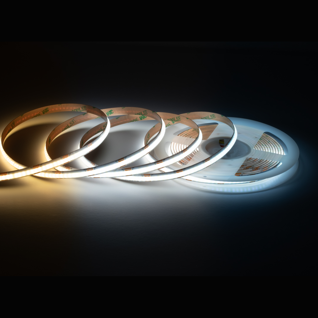 Светодиодная лента Apeyron 24В, 10 Вт/м, COB CCT, 560д/м, IP20, 900лм/м CRI 90+, 3000К+6500К 00-492