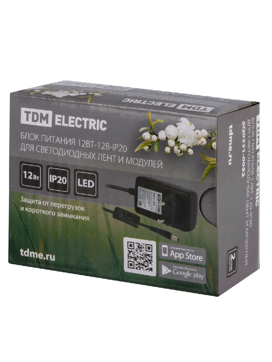 Блок питания TDM Electric 12Вт DC12В 1A IP20 SQ0331-0052