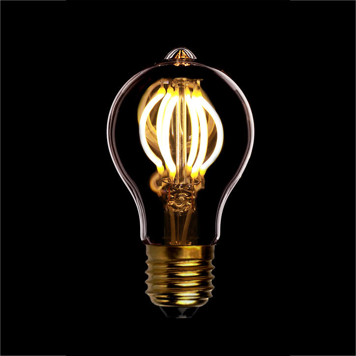 Лампа светодиодная филаментная диммируемая Sun Lumen E27 4W 2200K прозрачная 057-127