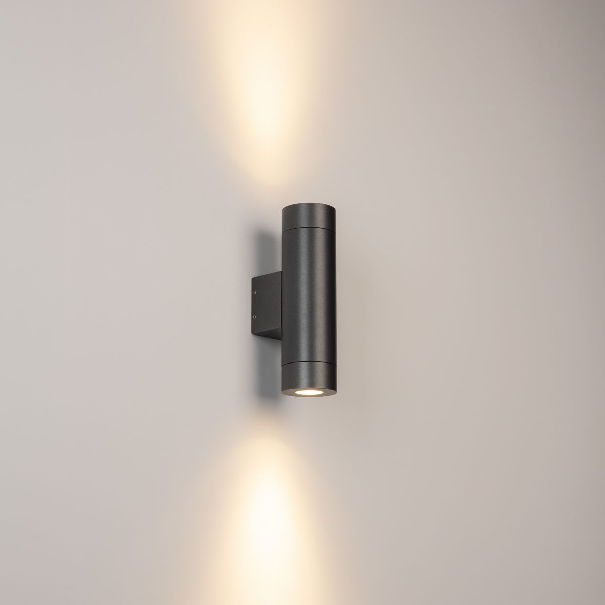 Уличный настенный светильник Arlight LGD-RAY-WALL-TWIN-R65-2x12W Day4000 (Серый, 6 deg, 230V) (IP65 Металл) 044232(1)