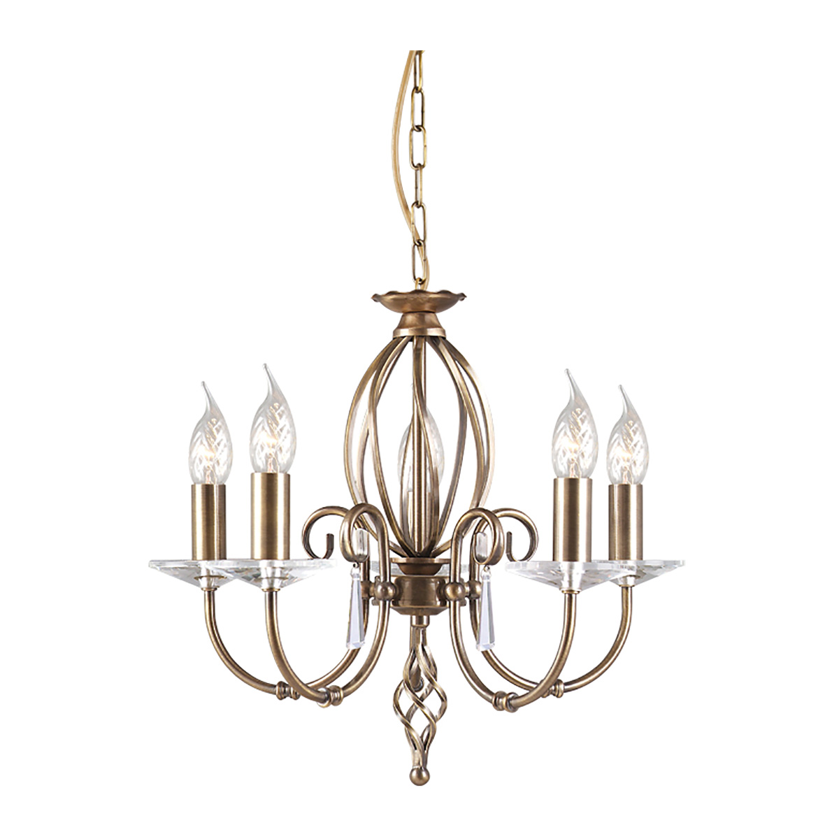 Подвесная люстра Elstead Lighting AG5-AGED-BRASS